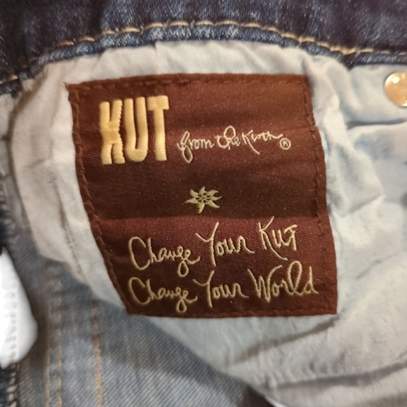 Kut From The Kloth Women's Blue Flared Jeans - Picture 5 of 6